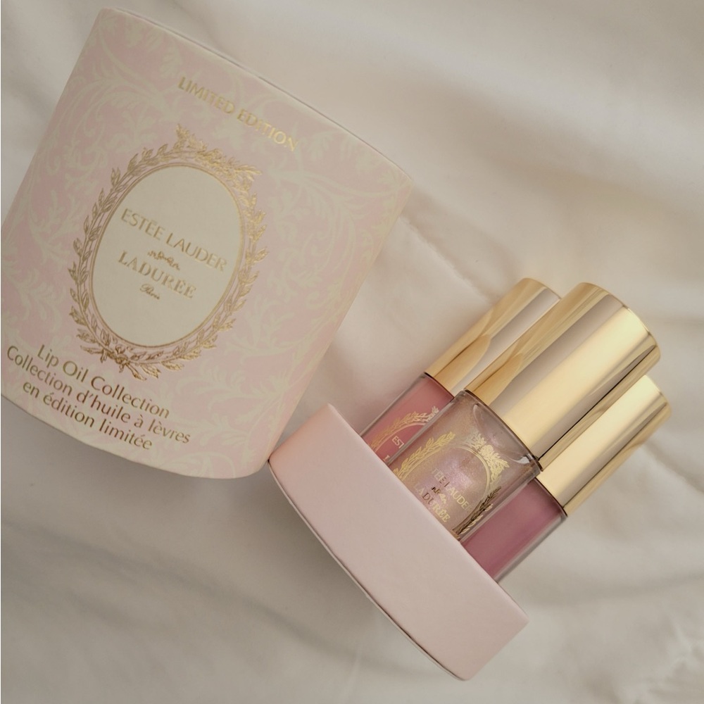 Estée Lauder X Ladurée Limited Edition collaboration Lip Oil Makeup Brand New